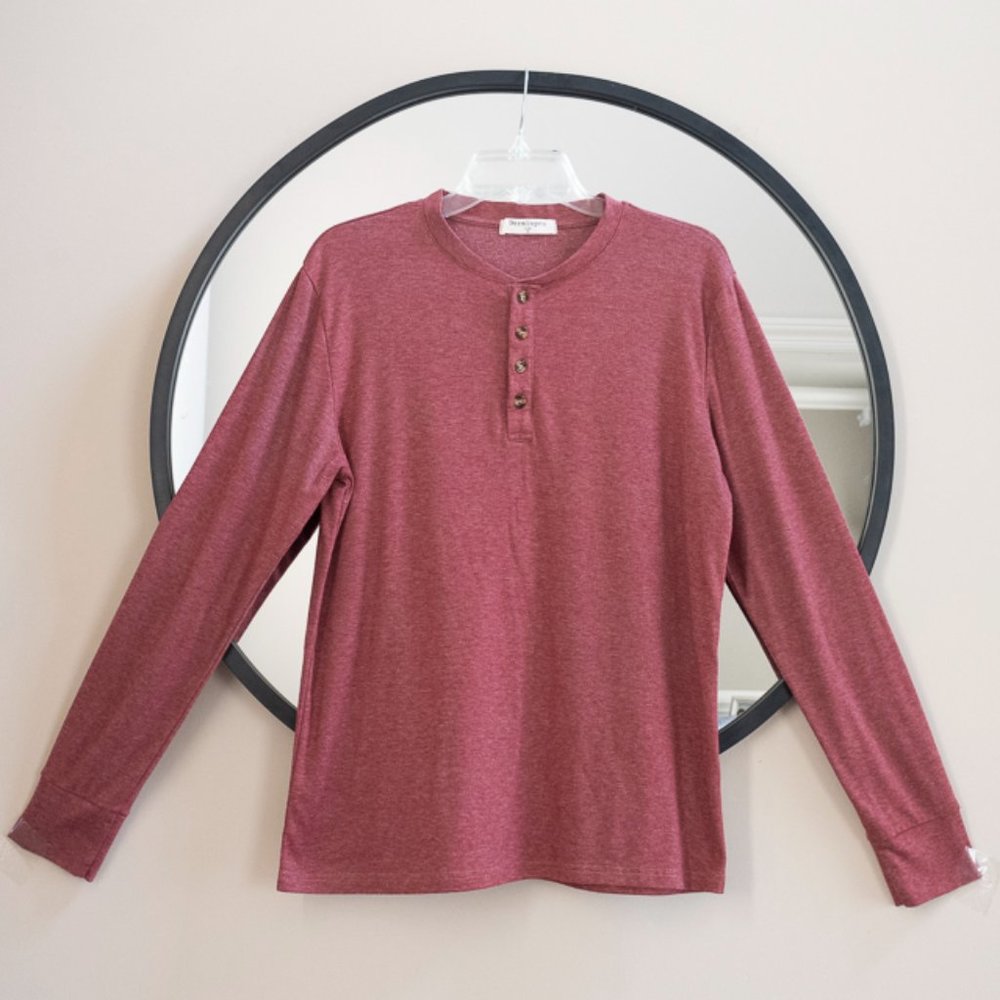 Derminpro Men's 4 Button Henley